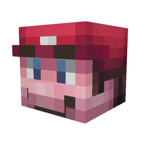 nigelmakel Minecraft avatar head, 3D render