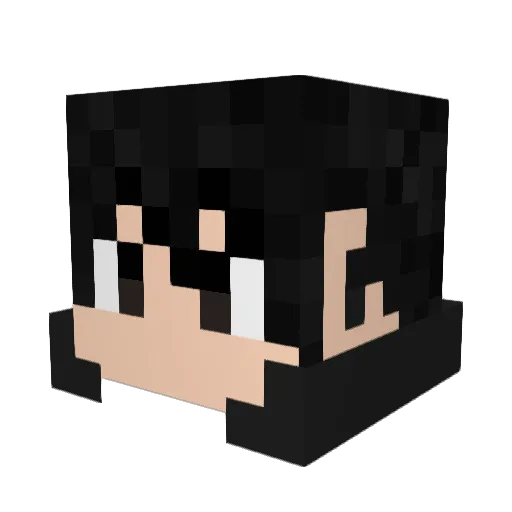 nigggalips Minecraft avatar head, 3D render