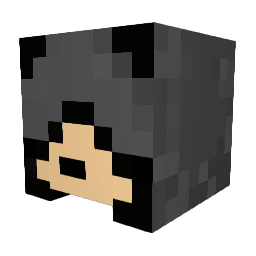 nigh7 Minecraft avatar head, 3D render