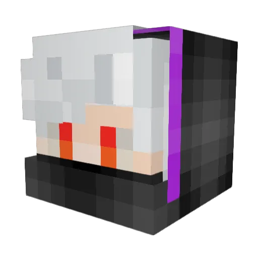 night40 Minecraft avatar head, 3D render
