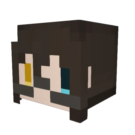 night5211 Minecraft avatar head, 3D render