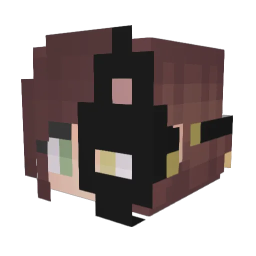 night72 Minecraft avatar head, 3D render