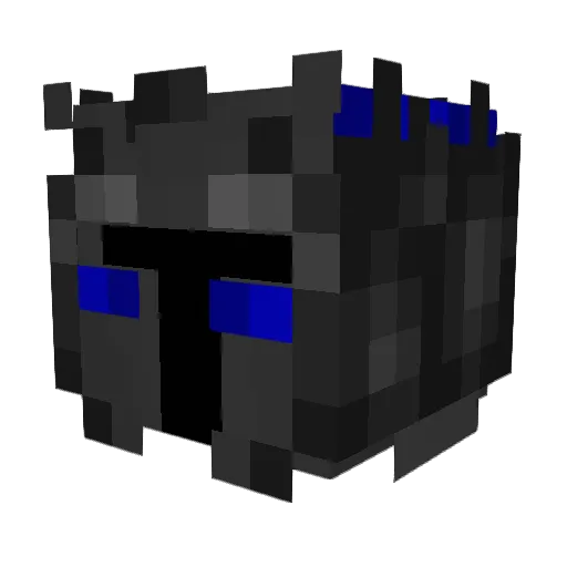 night_striker Minecraft avatar head, 3D render