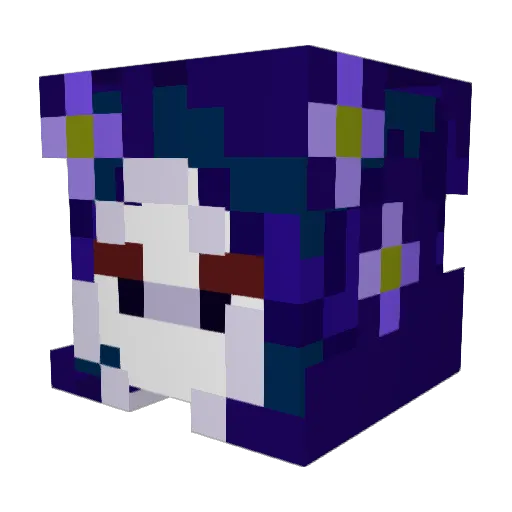 nightblossom1 Minecraft avatar head, 3D render