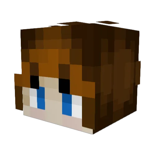 nightbutterfly04 Minecraft avatar head, 3D render
