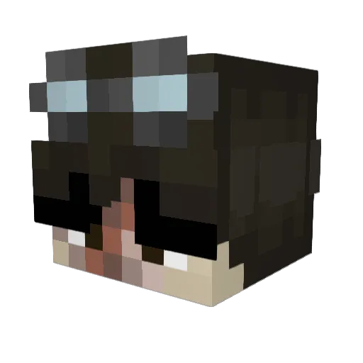 nightchaos Minecraft avatar head, 3D render