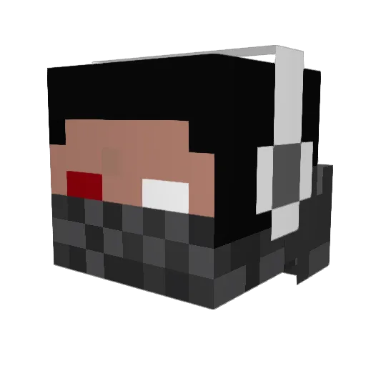 nightcreeper5426 Minecraft avatar head, 3D render