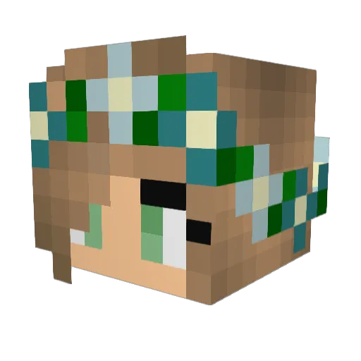nightgazer01 Minecraft avatar head, 3D render