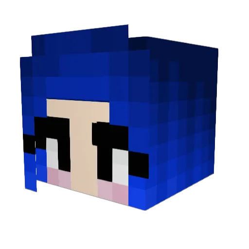 nightglasses Minecraft avatar head, 3D render