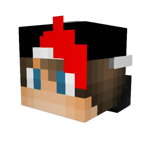 nightgrim Minecraft avatar head, 3D render