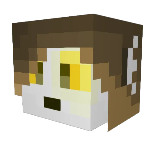 nighth0wl Minecraft avatar head, 3D render