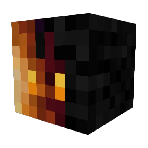 nightismine Minecraft avatar head, 3D render