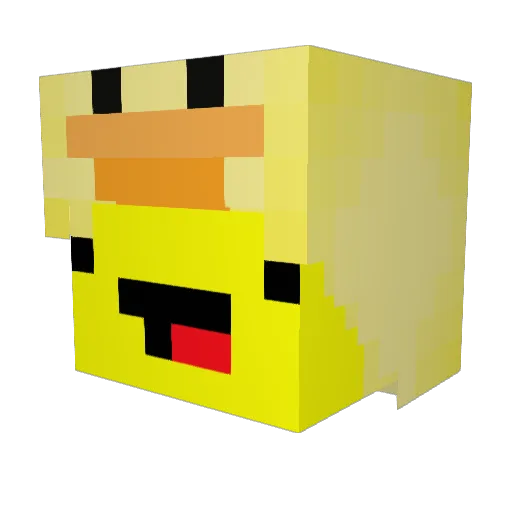 nightjasir13 Minecraft avatar head, 3D render