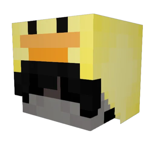 nightkrieg Minecraft avatar head, 3D render