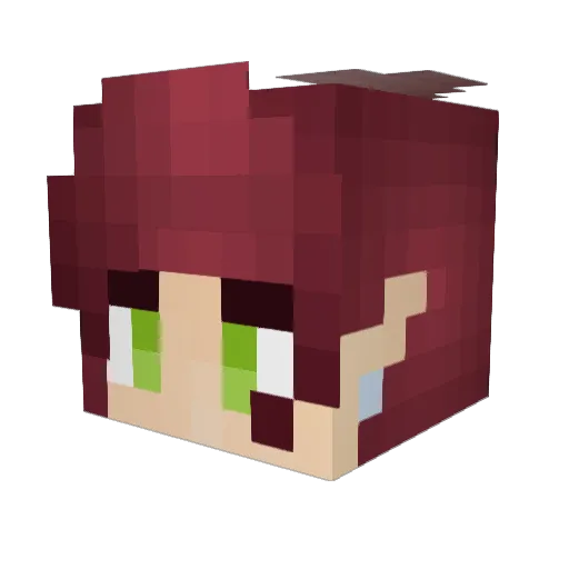nightlily64 Minecraft avatar head, 3D render