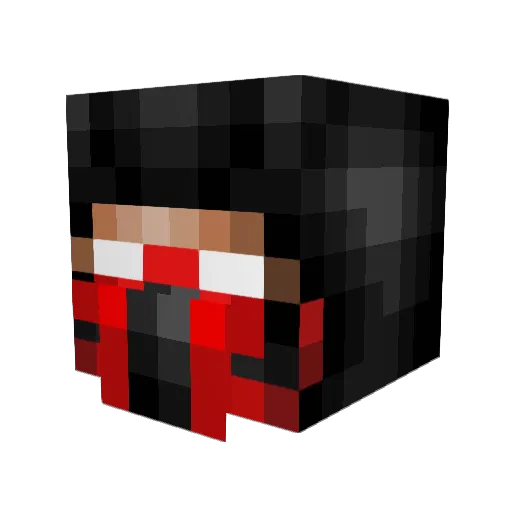 nightmare1355 Minecraft avatar head, 3D render
