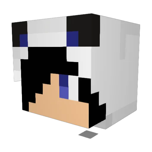 nightmare_yoshi Minecraft avatar head, 3D render
