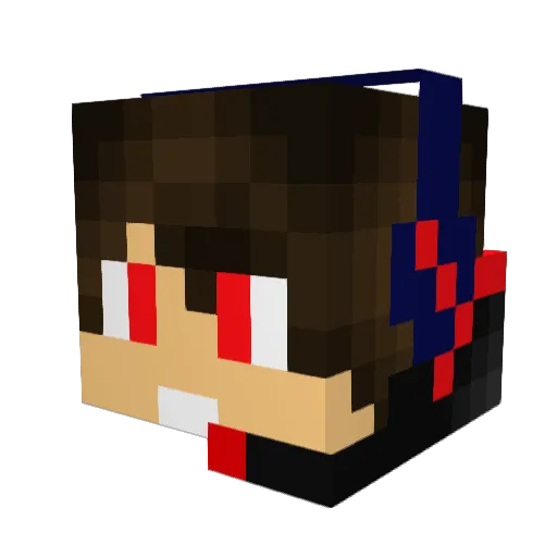 nightmaresionHD Minecraft avatar head, 3D render