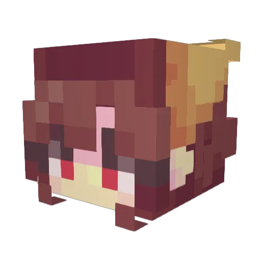 nightmarie__ Minecraft avatar head, 3D render