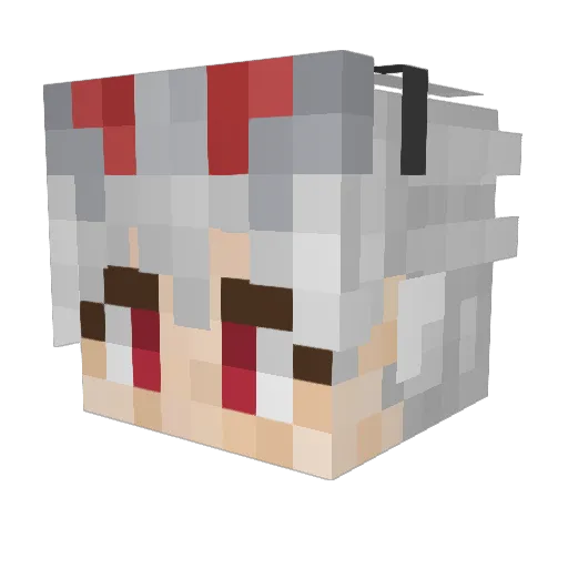 nightraven33 Minecraft avatar head, 3D render