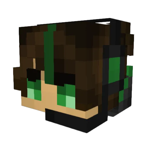 nightridar132 Minecraft avatar head, 3D render