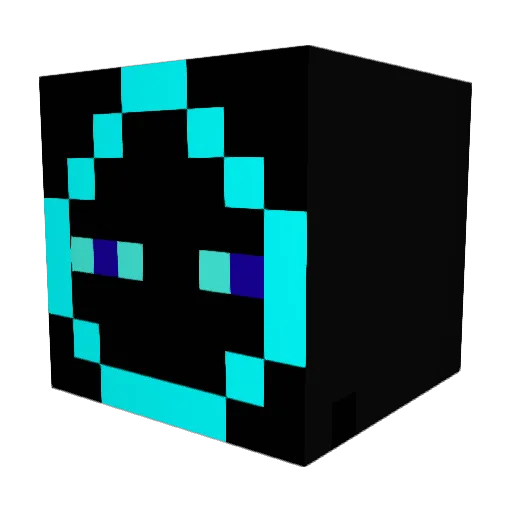 nightshade700 Minecraft avatar head, 3D render