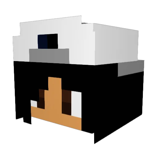 nightshadex08 Minecraft avatar head, 3D render