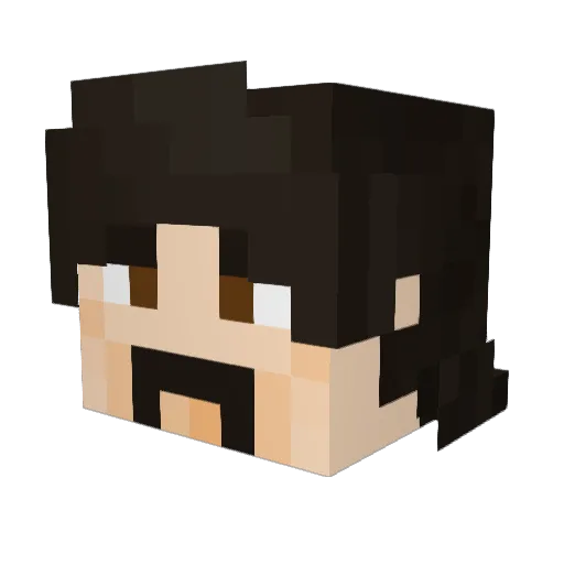 nightshadow31303 Minecraft avatar head, 3D render