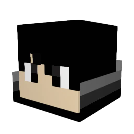 nightsword91 Minecraft avatar head, 3D render