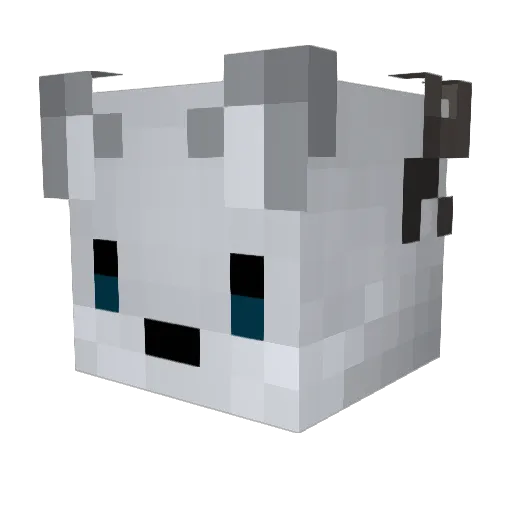 nightwhiskr Minecraft avatar head, 3D render