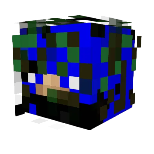 nightwing0604 Minecraft avatar head, 3D render