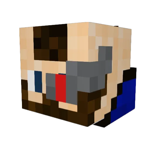 nightwolf0 Minecraft avatar head, 3D render