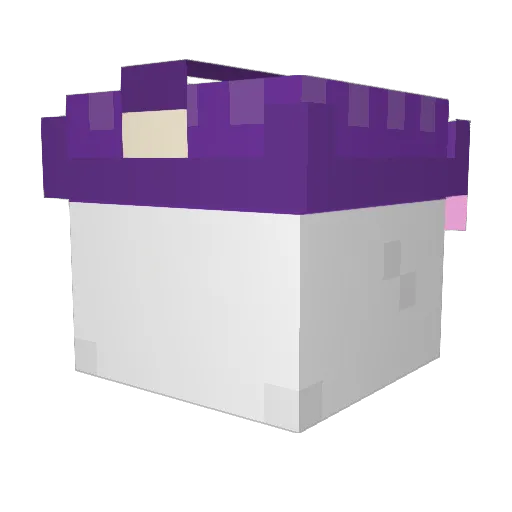 nihachus Minecraft avatar head, 3D render