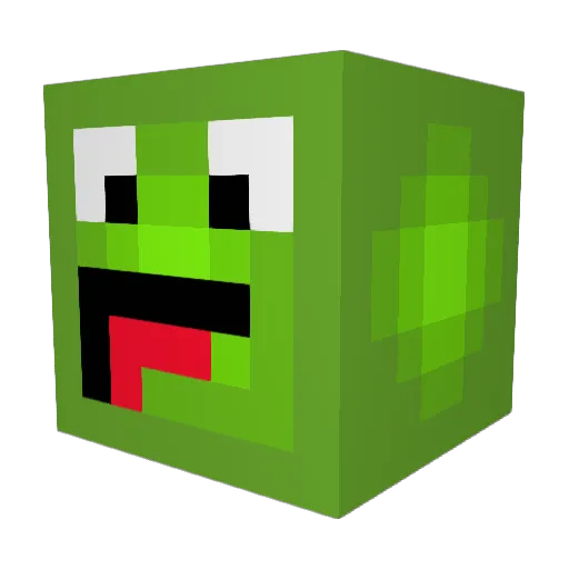 nihao20 Minecraft avatar head, 3D render