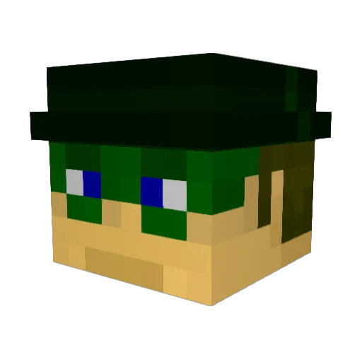 nihilisticduck Minecraft avatar head, 3D render
