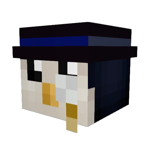 niiJo_ Minecraft avatar head, 3D render