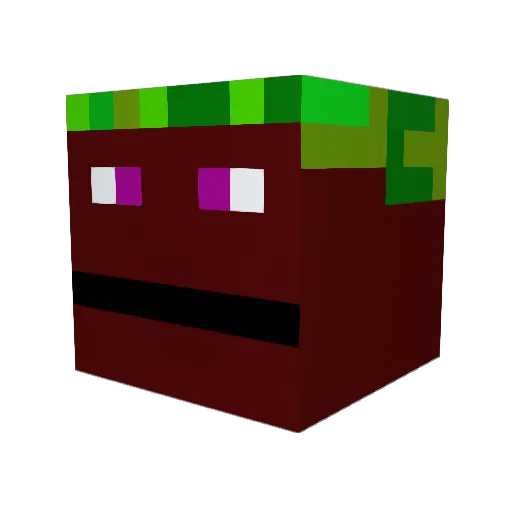 niigamelon Minecraft avatar head, 3D render