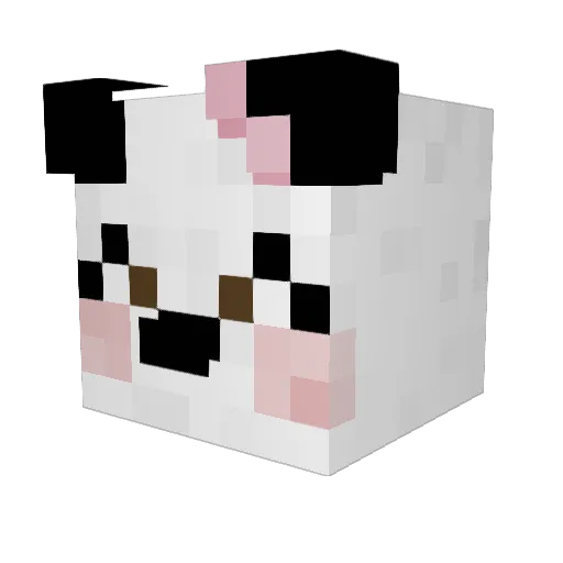 niina77 Minecraft avatar head, 3D render