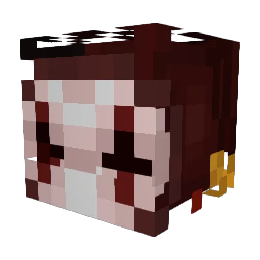 nijoepro Minecraft avatar head, 3D render