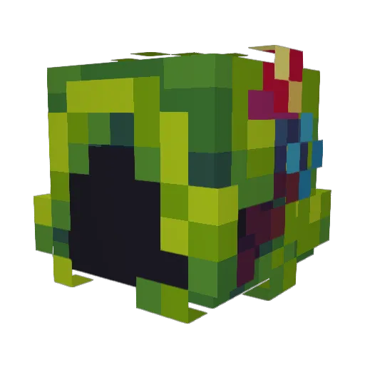 nijuk Minecraft avatar head, 3D render