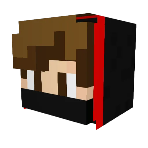 nik1334 Minecraft avatar head, 3D render