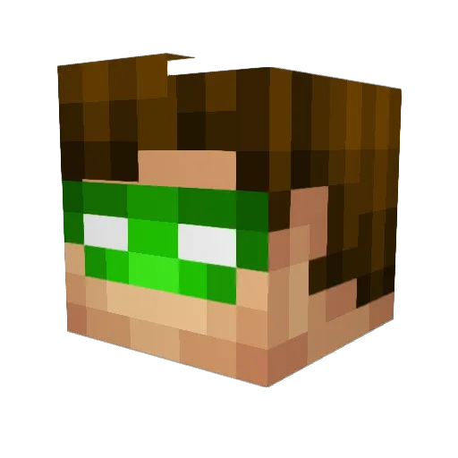 nik216 Minecraft avatar head, 3D render