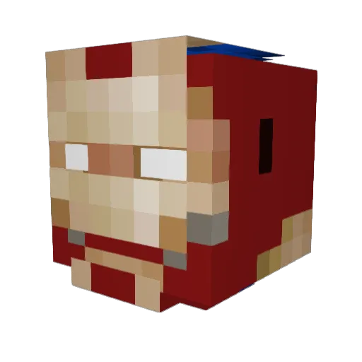 nik324 Minecraft avatar head, 3D render