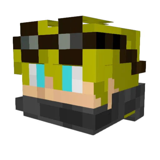 nik_the_man Minecraft avatar head, 3D render