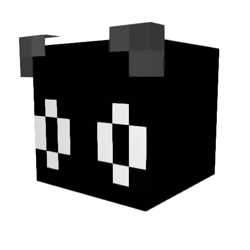 nikanoir77 Minecraft avatar head, 3D render