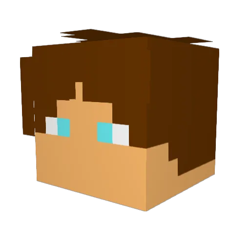 nikdmello Minecraft avatar head, 3D render
