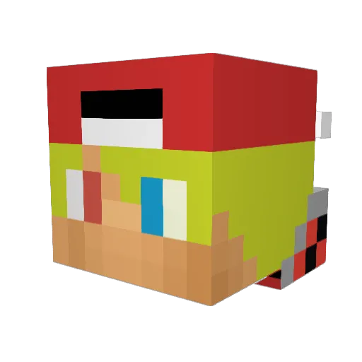 nike3450 Minecraft avatar head, 3D render