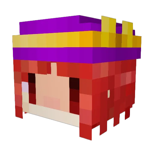 nike_0128 Minecraft avatar head, 3D render