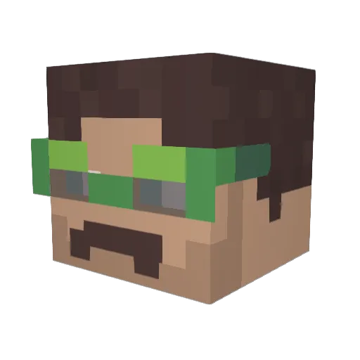 nikels_ Minecraft avatar head, 3D render