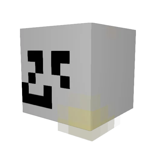 niken06 Minecraft avatar head, 3D render